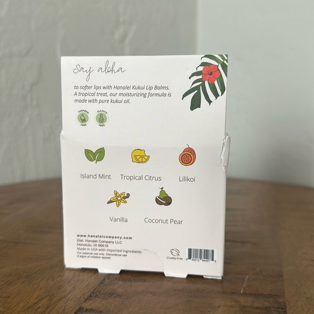🌺 Hanalei Hawaiian Lip Balm Set - Picture 2 of 2